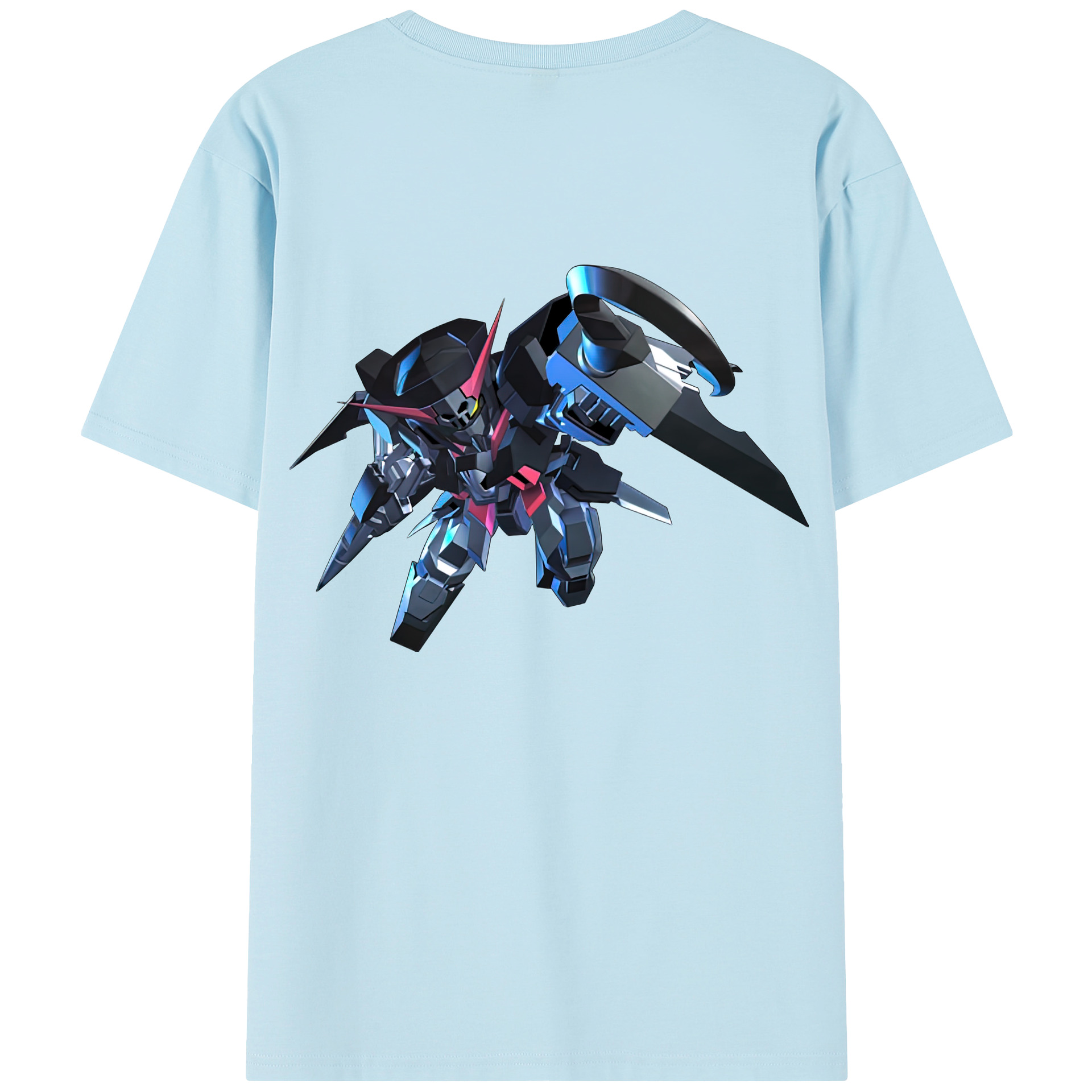 （画像用） 機動戦士ガンダム Mobile Suit Gundam 綿100％半袖Tシャツ（背面プリント）